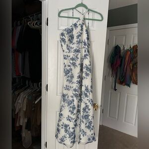 Revelry Inez Chiffon Floral Print Dress
